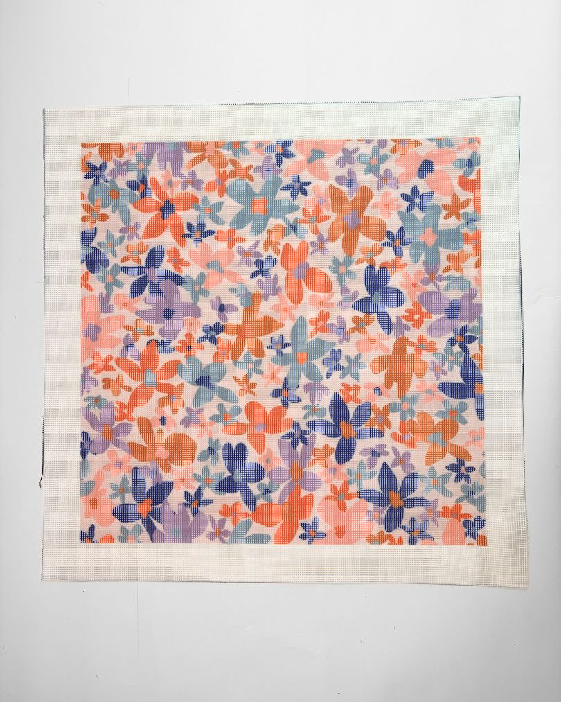 Laura Flor Cushion - Misaligned Faulty Canvas