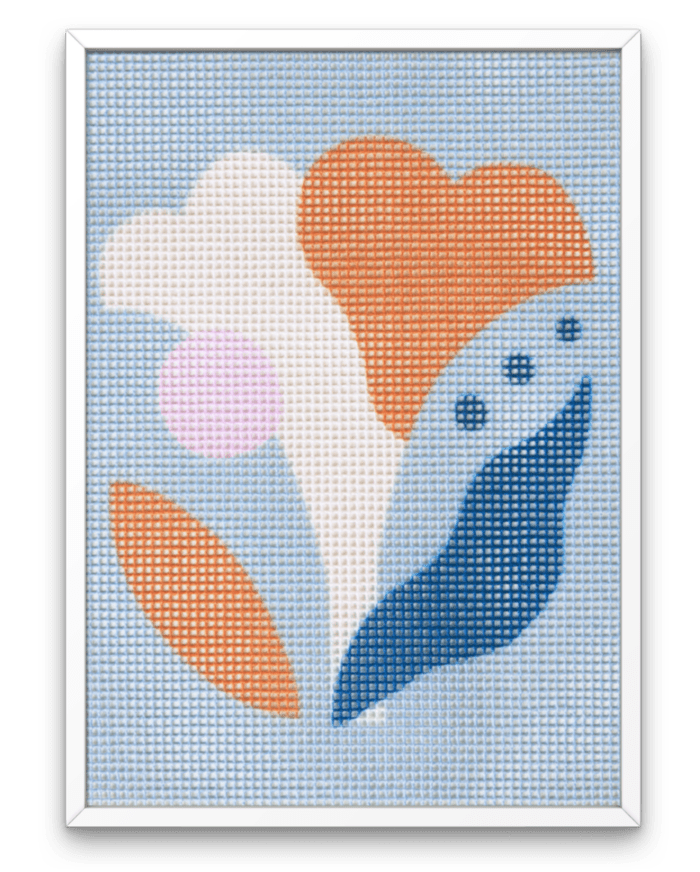 Floral Study 1 Beginner Needlepoint Kit by Unwind Studio