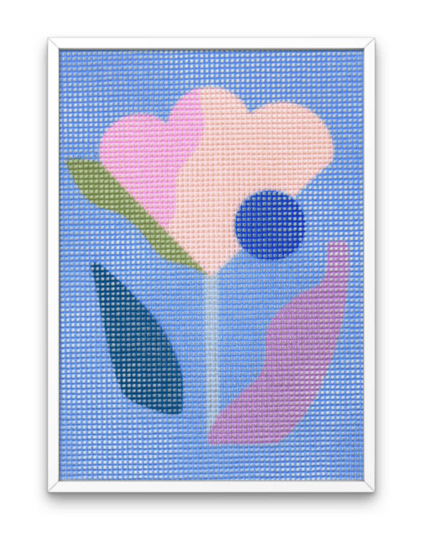 Floral Study 1 Beginner Needlepoint Kit by Unwind Studio