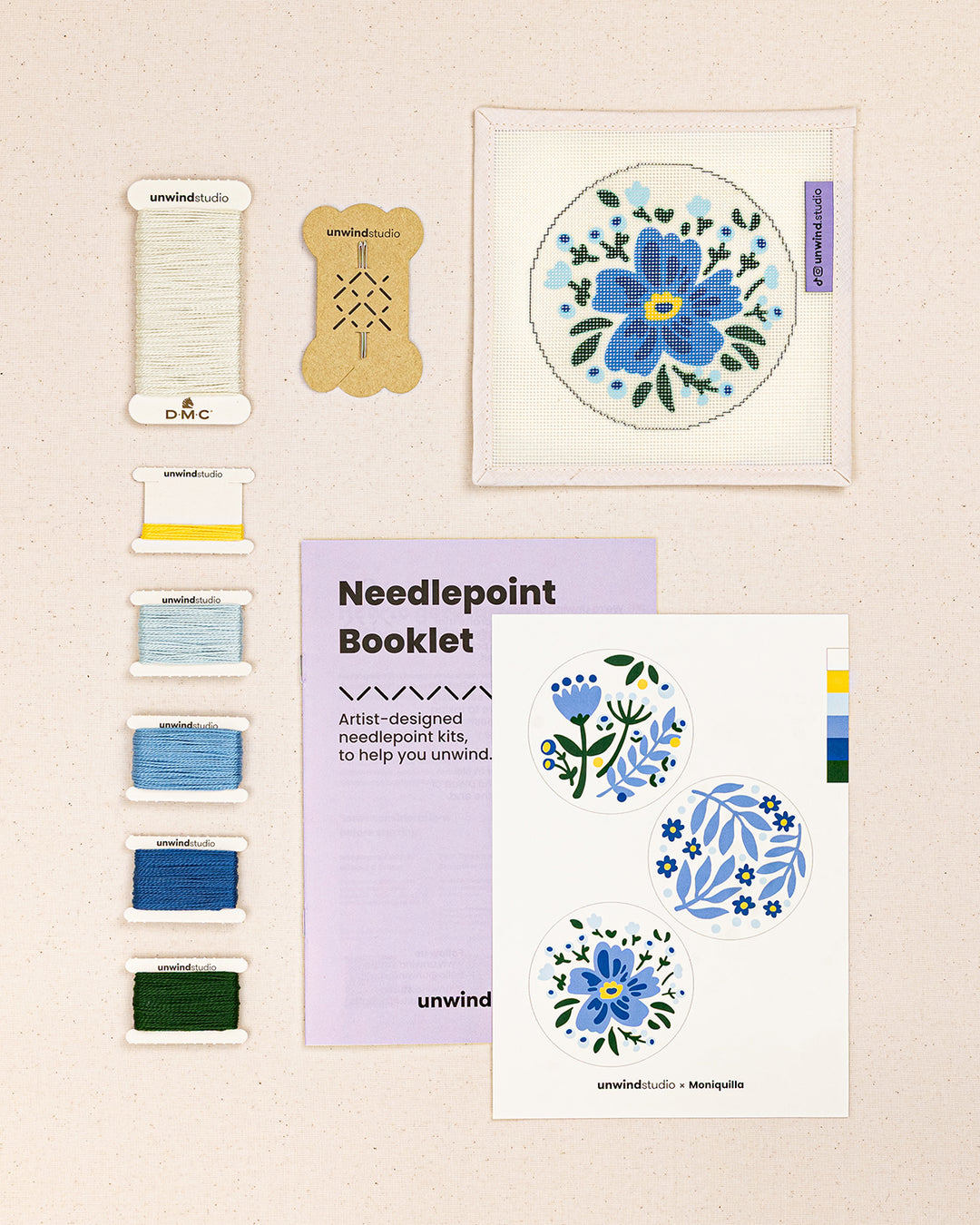 Frosted Anemone Needlepoint Ornament Kit (PRE-ORDER)