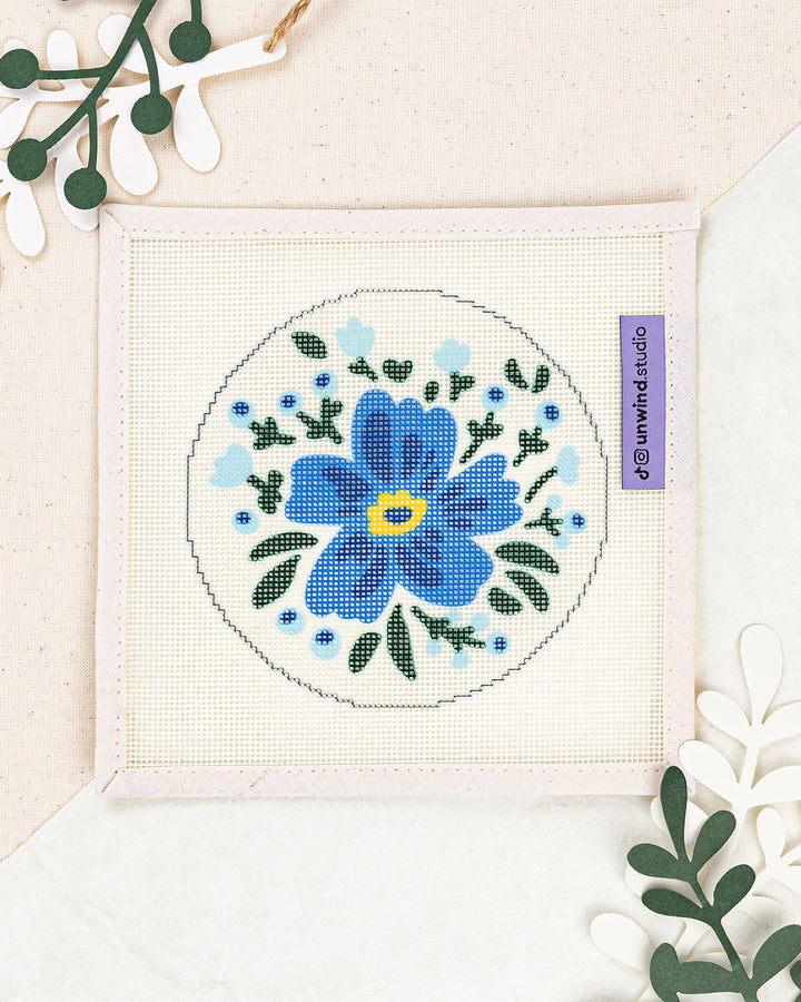 Frosted Anemone Needlepoint Ornament Kit (PRE-ORDER)