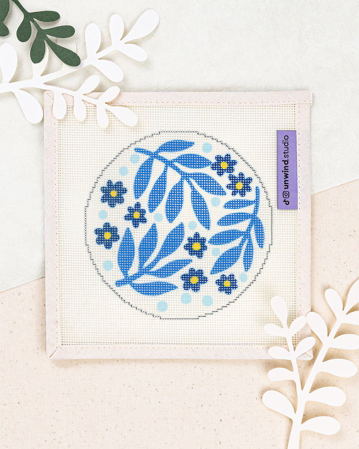 Glacier Ferns Needlepoint Ornament Kit (PRE-ORDER)