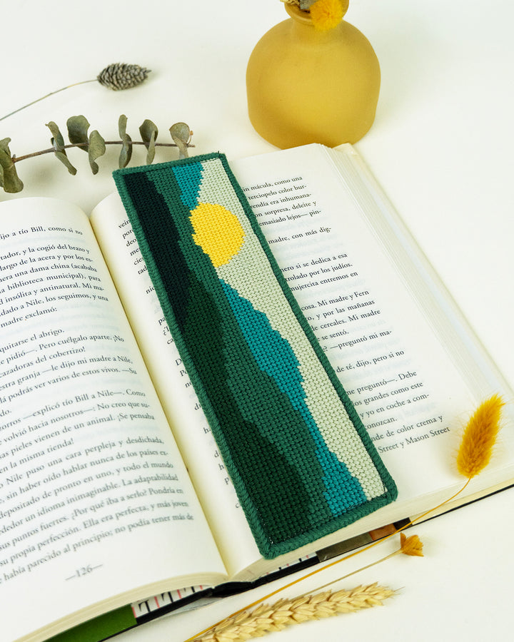 Green Mountains Bookmark Needlepoint Kit