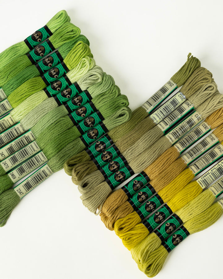 DMC Soft Matte Cotton - Warm Greens