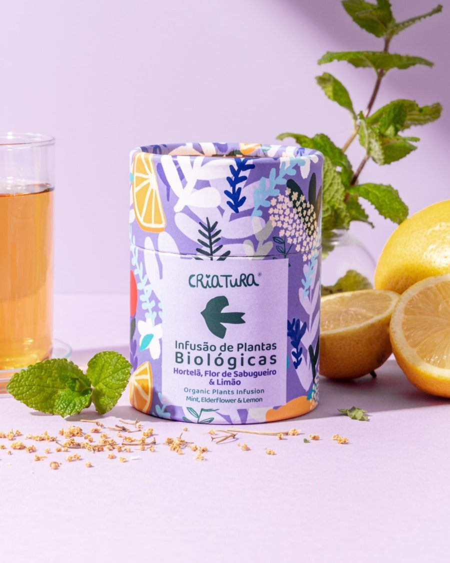 Organic Infusion of Mint, Elderflower and Lemon by Unwind Studio