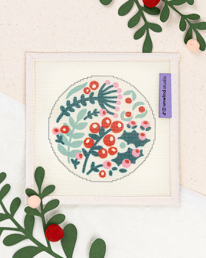 Jingle Berry Needlepoint Ornament Kit (PRE-ORDER)