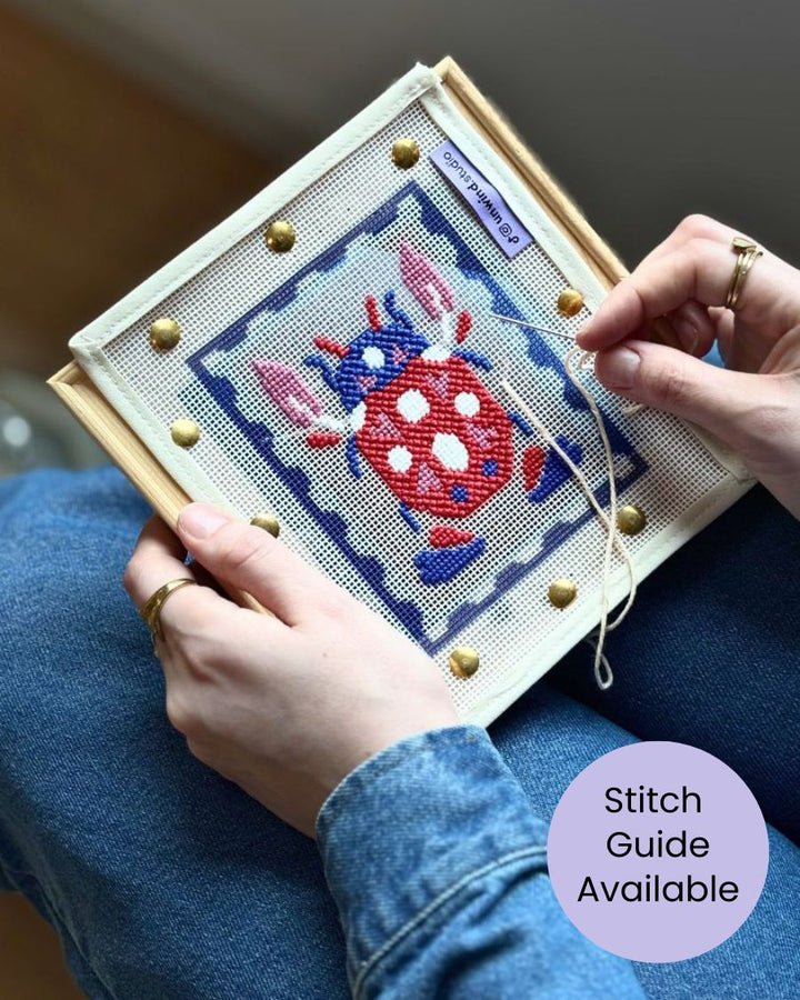 Ladybug Stamp Needlepoint Kit