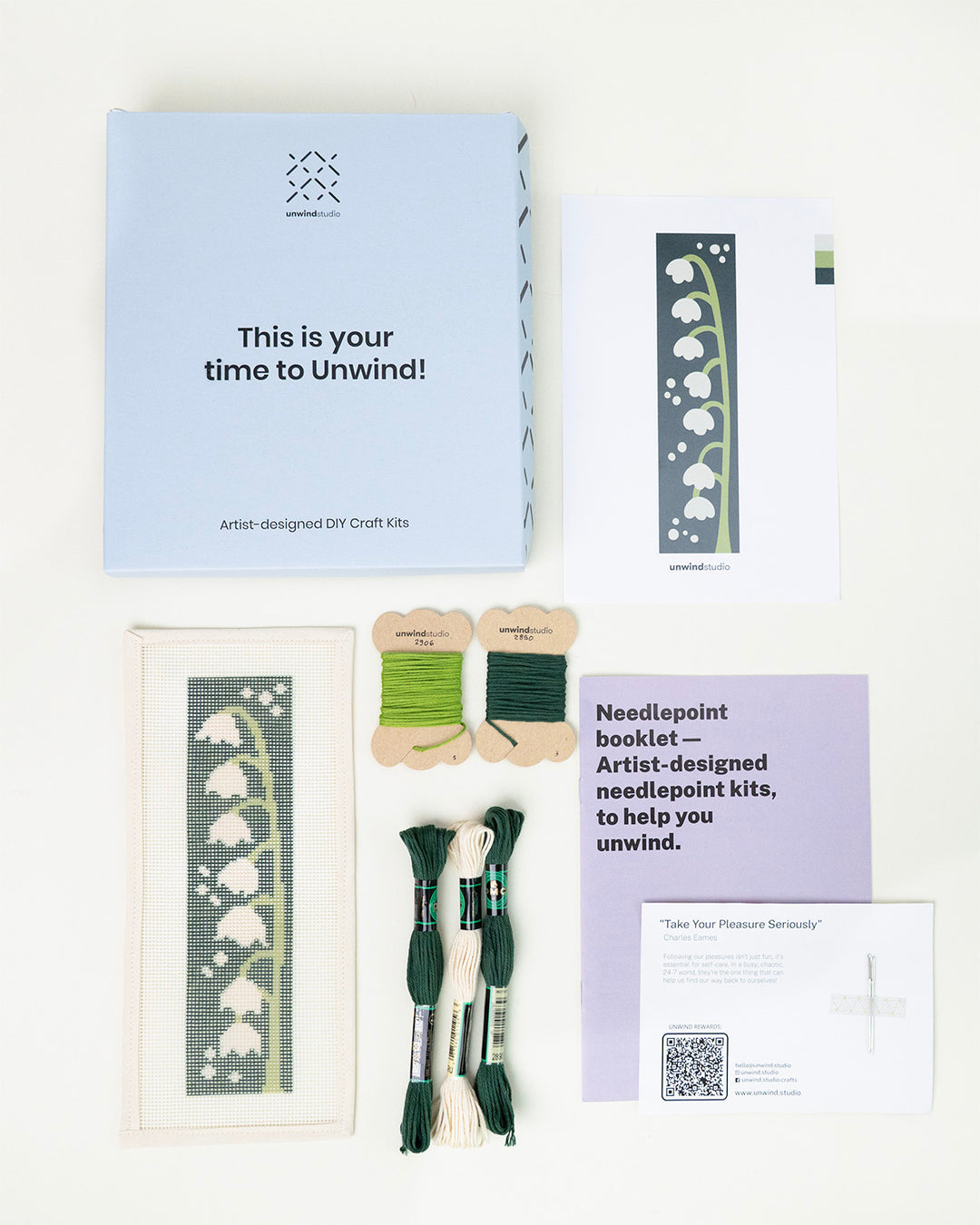 Lily of the Valley Bookmark Needlepoint Kit