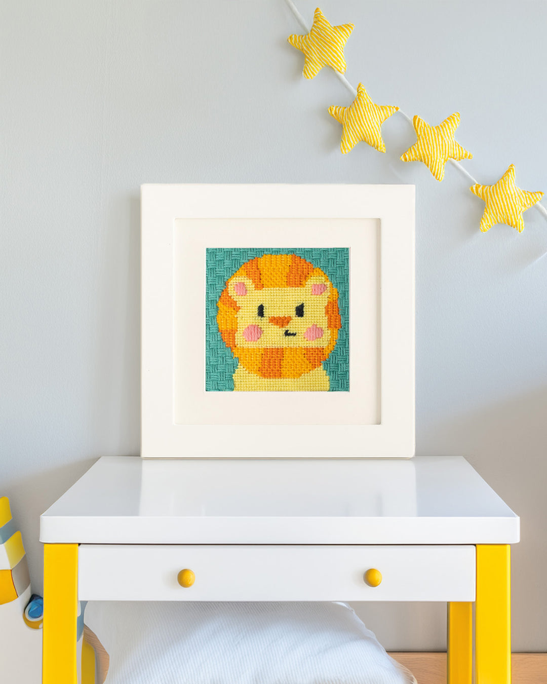 Leonardo, the Lion - Needlepoint Kit for Kids