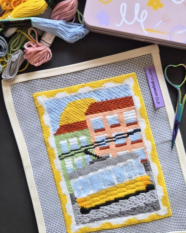 Lisboa Postcard Needlepoint Kit