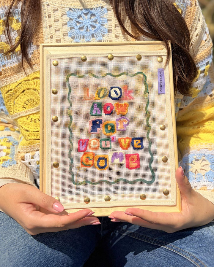 Look How Far You've Come Needlepoint Kit