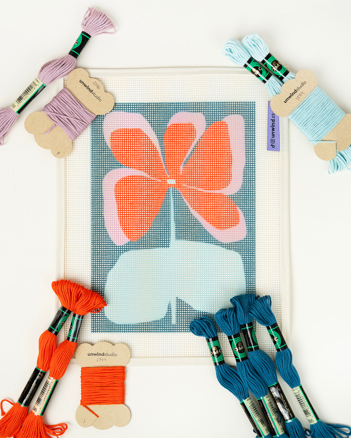 Contemporary Lovely Day Needlepoint Kit – Unwind Studio