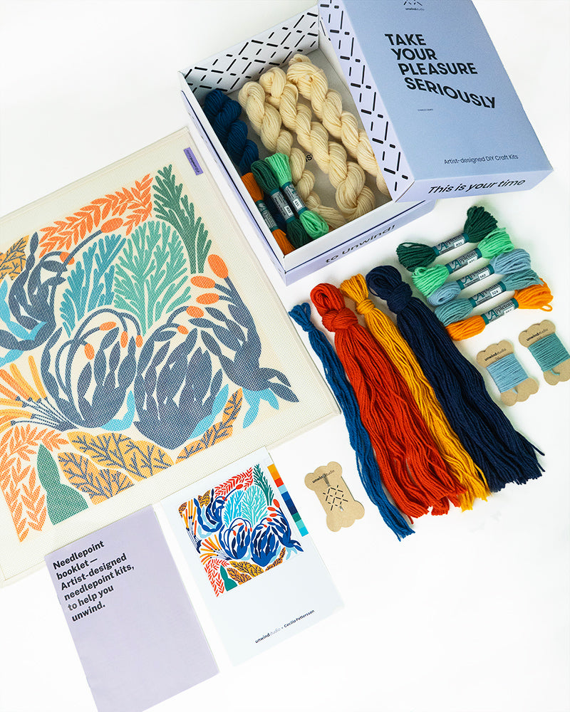 Meadow Needlepoint Cushion Kit (Pre-Order)