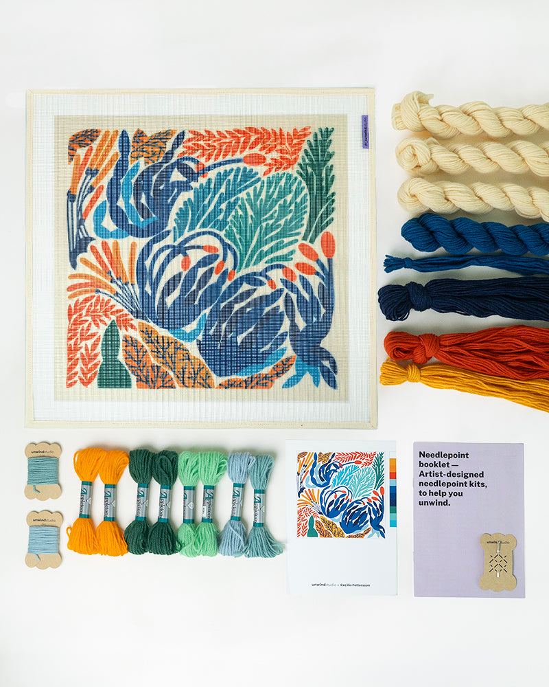 Meadow Needlepoint Cushion Kit