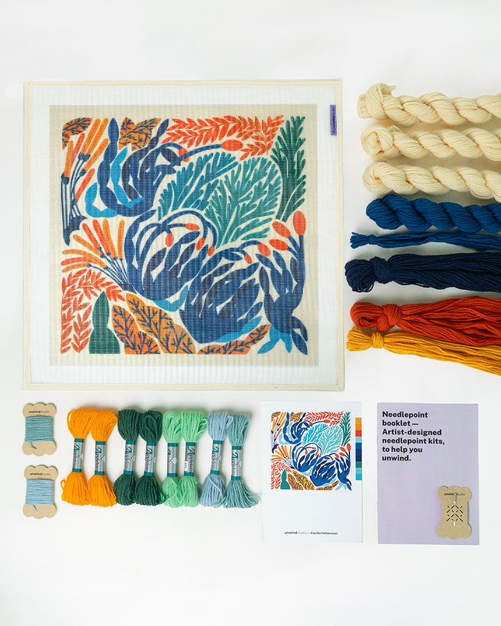 Meadow Needlepoint Cushion Kit