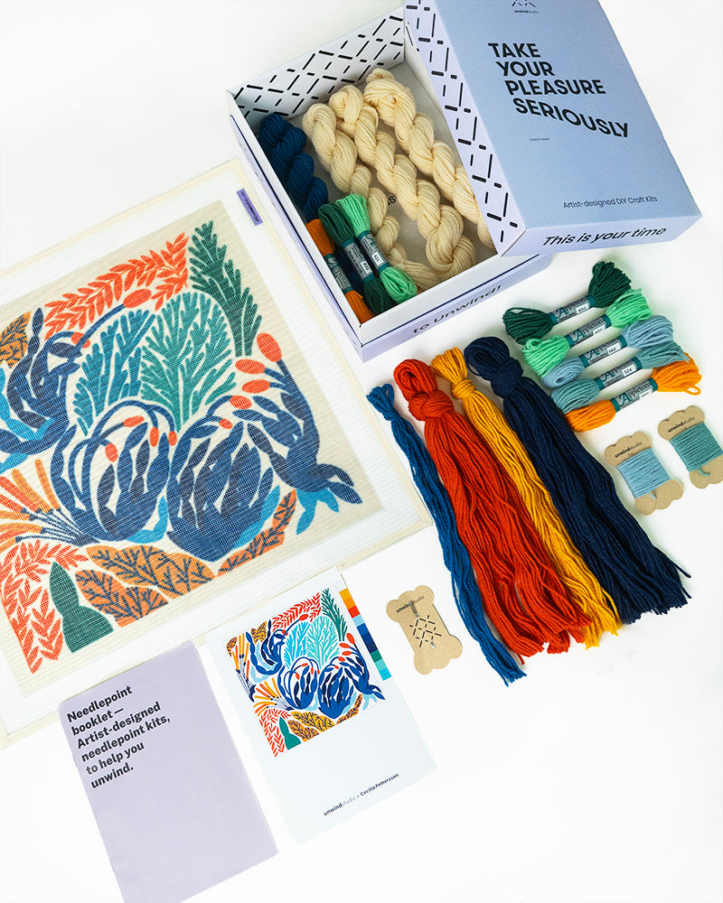 Meadow Needlepoint Cushion Kit