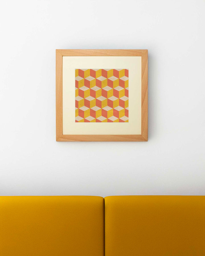 Tumbling Blocks V2: Needlepoint Counted Kit
