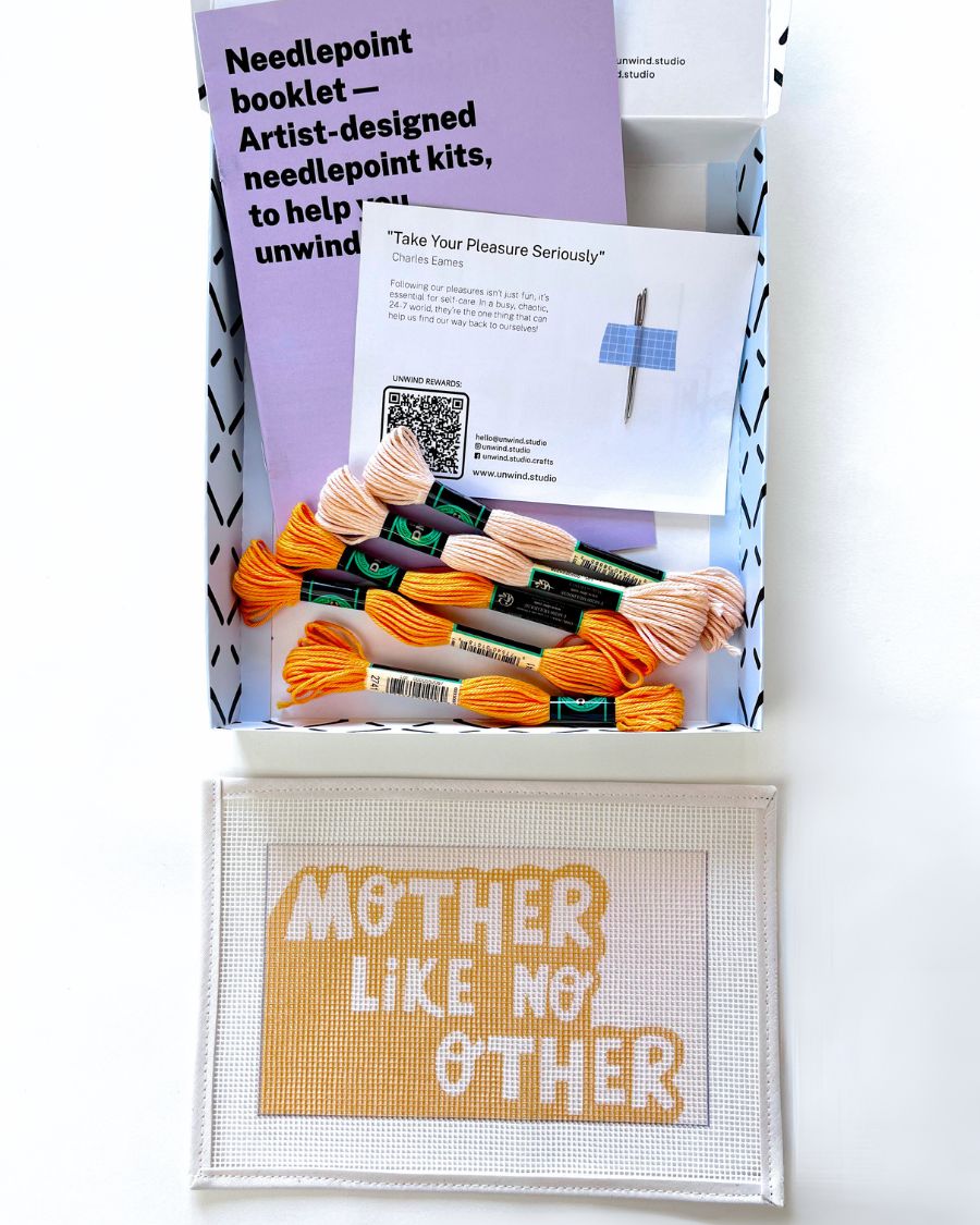 Mother Like No Other Needlepoint Kit for Acrylic Clutch Insert