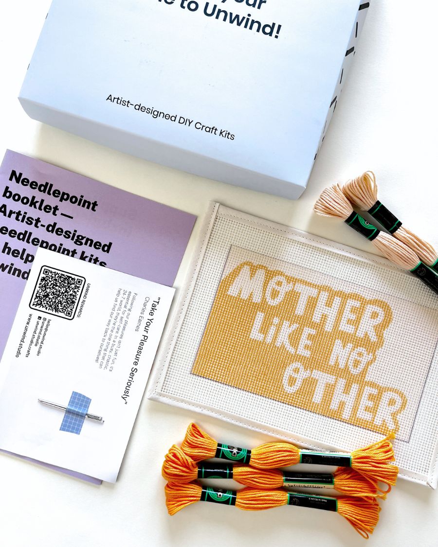 Mother Like No Other Needlepoint Kit for Acrylic Clutch Insert