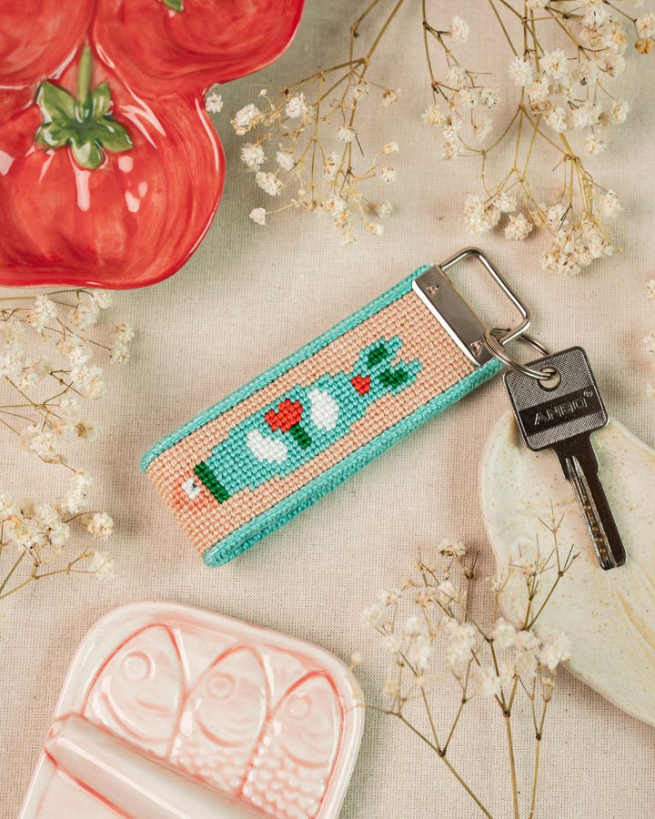 Portuguese Sardine Key Fob Needlepoint Kit x Free People