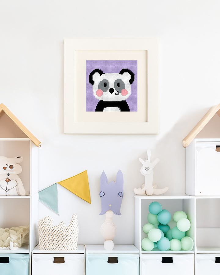 Pepper, the Panda - Needlepoint Kit for Kids