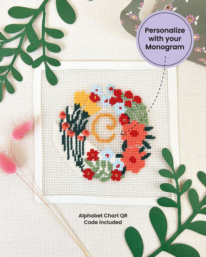 Prairie Garland Needlepoint Ornament Kit