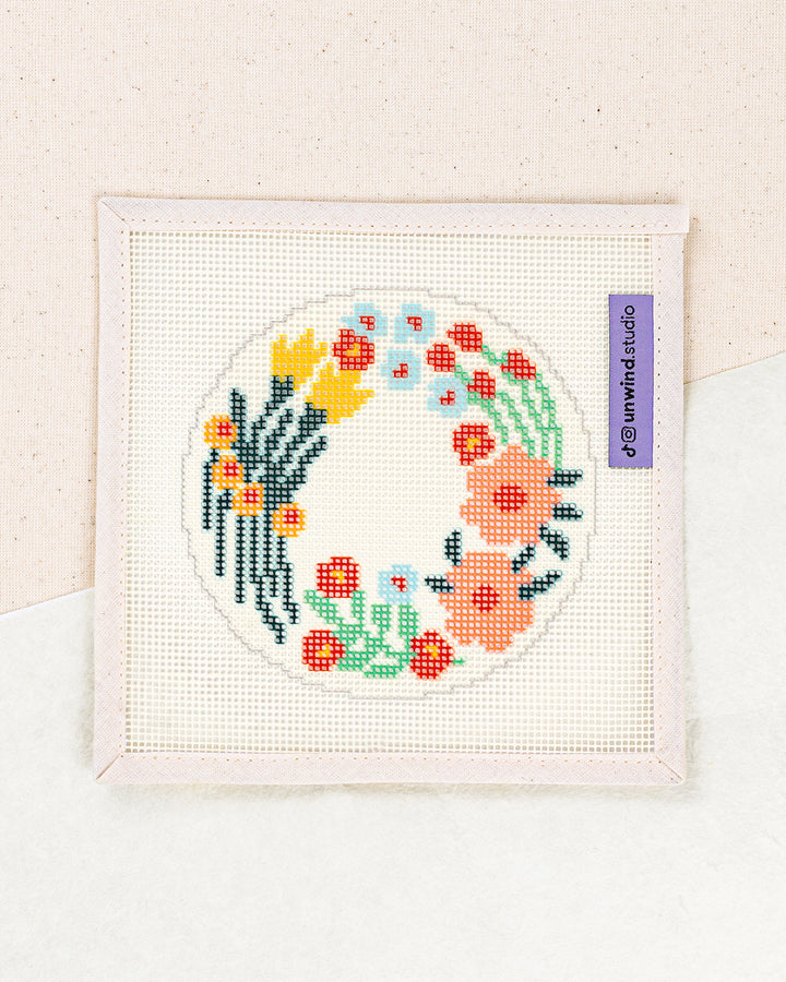 Prairie Garland Needlepoint Ornament Kit