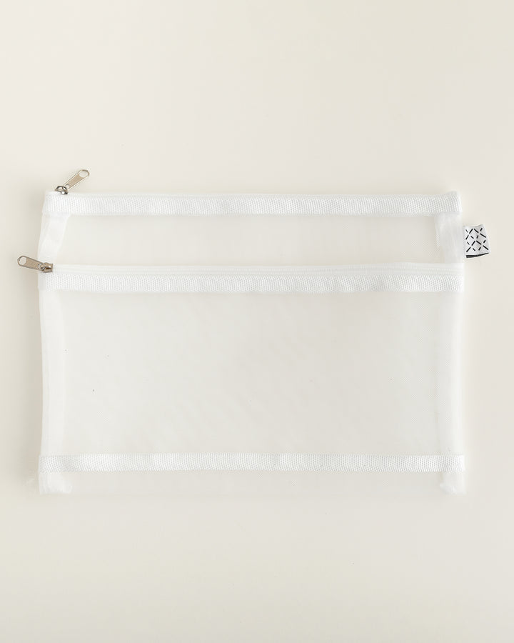 Sac à projets - Pochette en maille 2 poches
