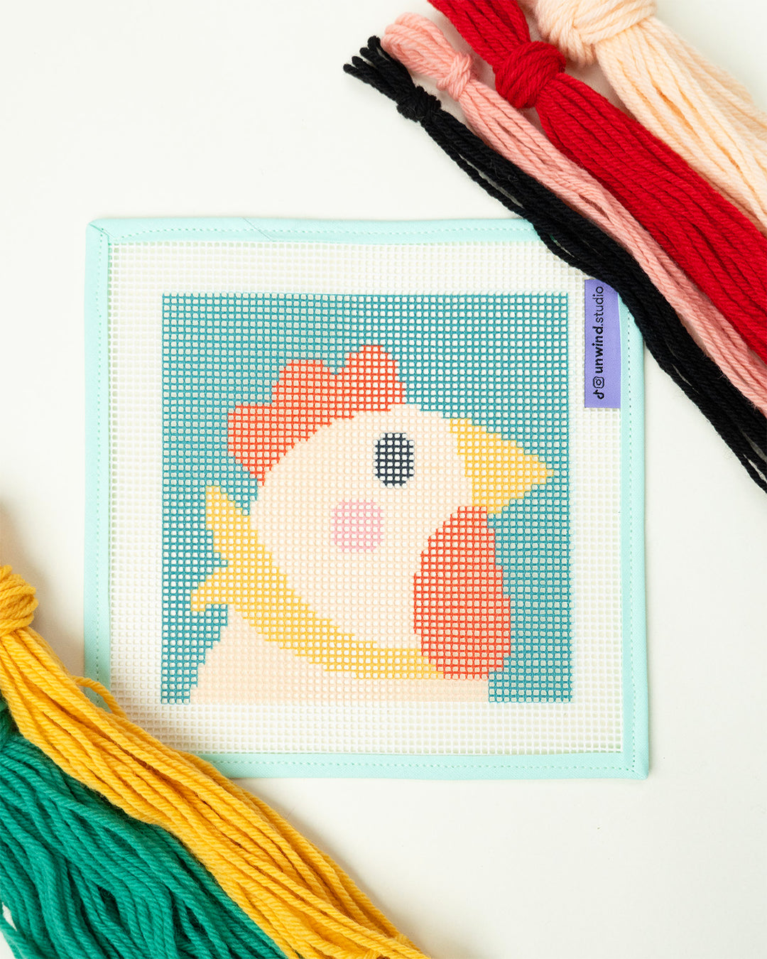 Rick, the Rooster - Needlepoint Kit for Kids