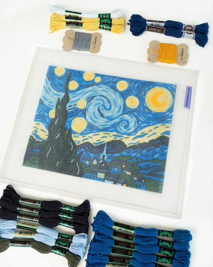 Van Gogh "Starry Night" Needlepoint Kit
