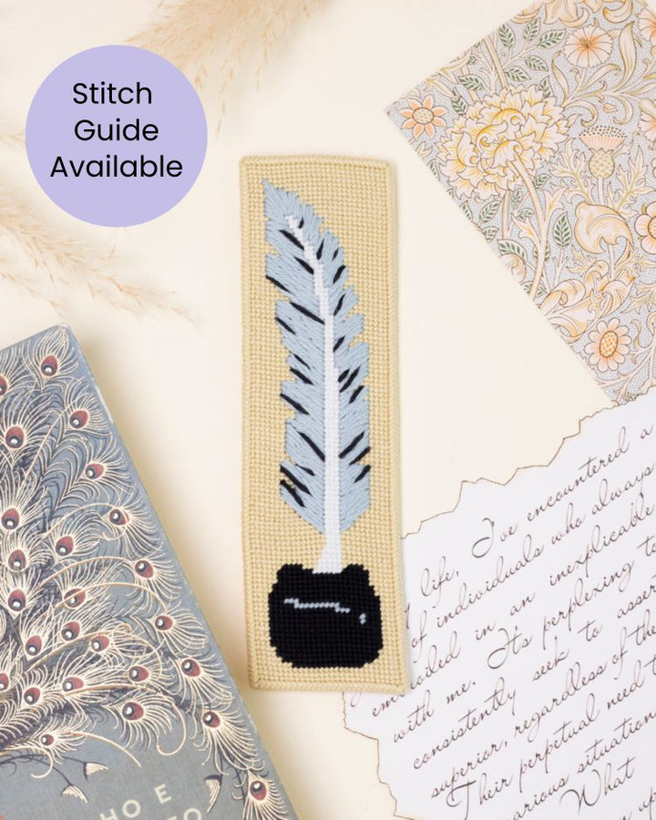 Quill Pen Bookmark Needlepoint Kit