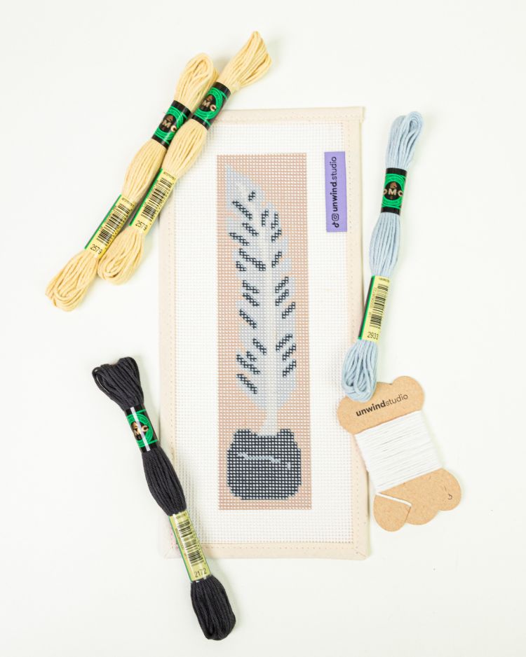 Quill Pen Bookmark Needlepoint Kit