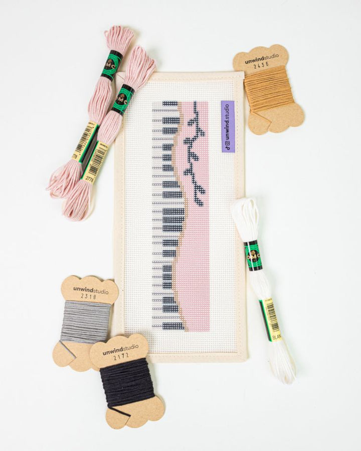 Piano Forte Bookmark Needlepoint Kit