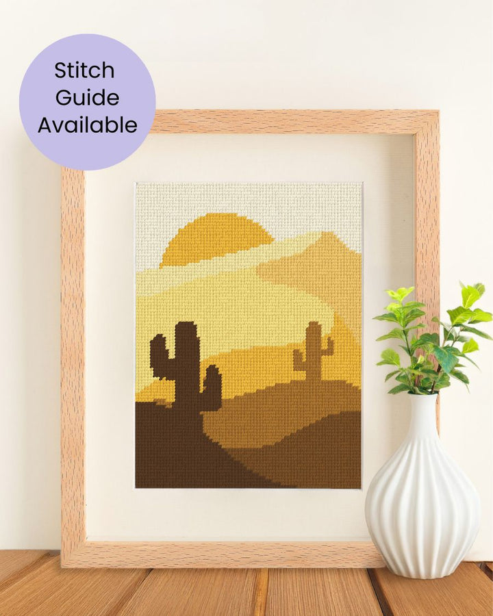 Gold Desert Gobelinstickerei-set