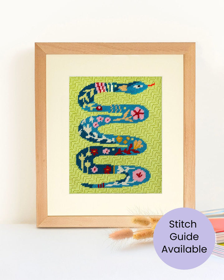 Canevas Floral Snake