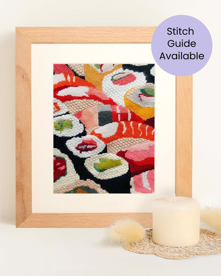 Sushi Boat Needlepoint Kit
