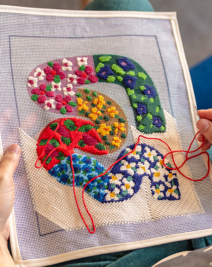 Sunflower Needlepoint Kit by Unwind Studio