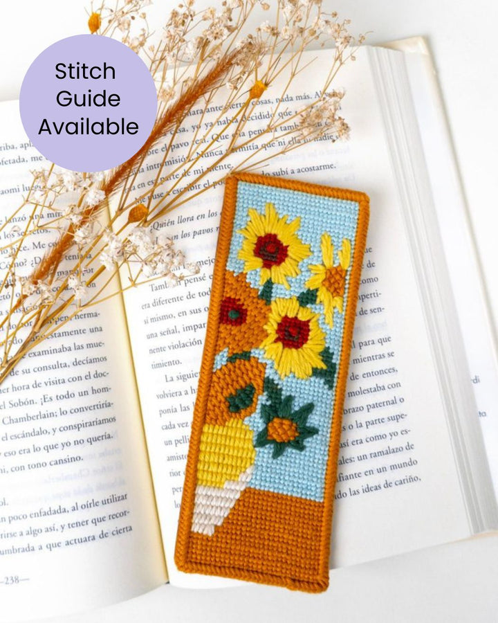 Van Gogh "Sunflowers" Bookmark Needlepoint Kit