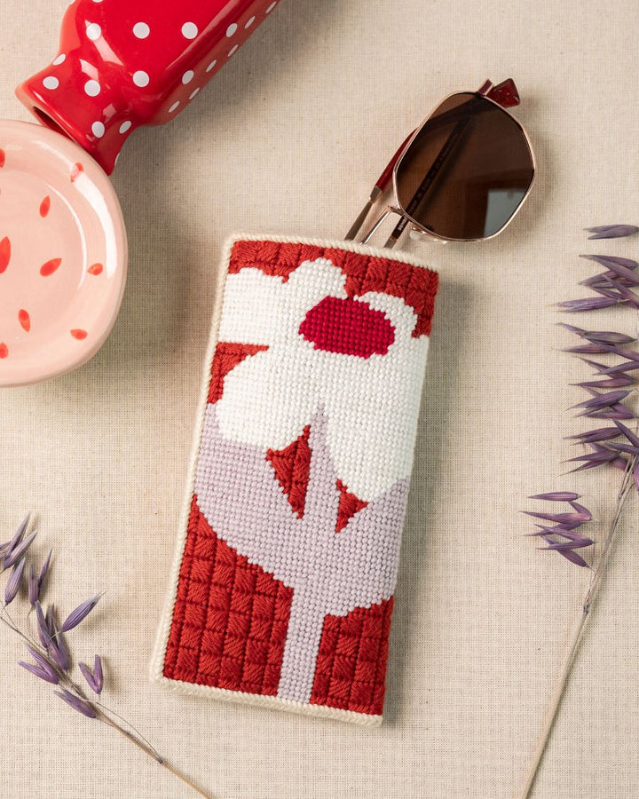 Sunny Sunday Sunglasses Case Needlepoint Embroidery Kit