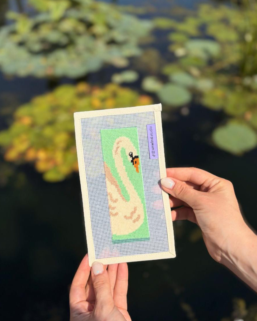 The White Swan Bookmark Needlepoint Kit