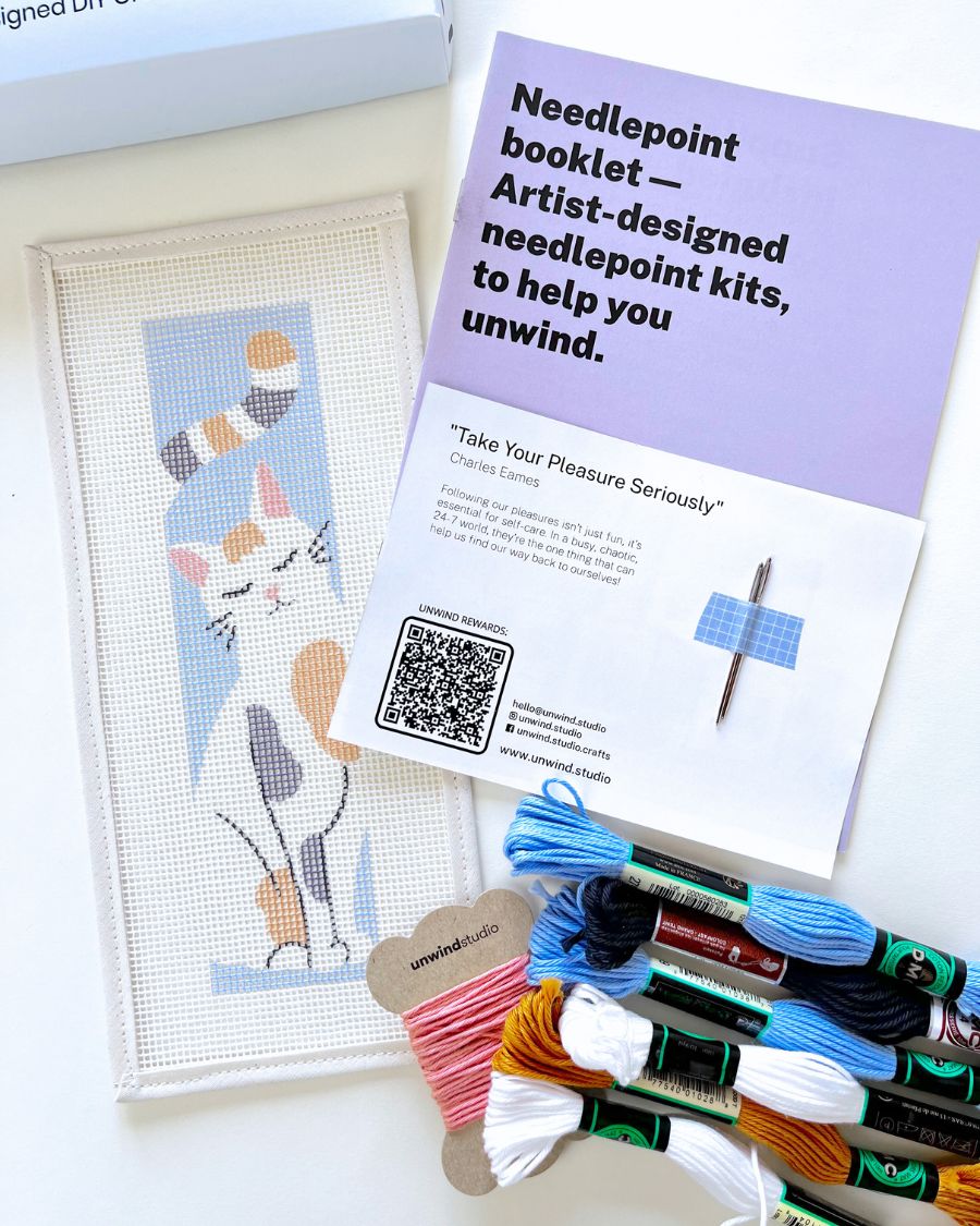 The Great Catsby Bookmark Needlepoint Kit