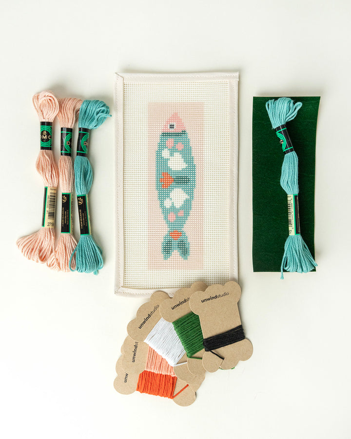 KIT DE DÉMARRAGE DE POINT D'AIGUILLE Signet « Sardine portugaise