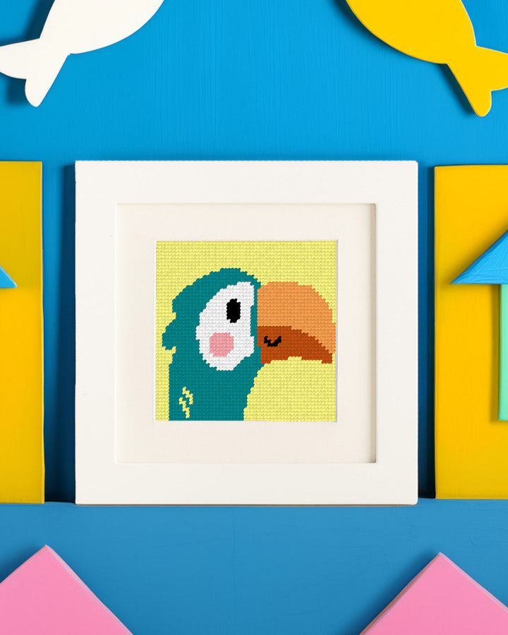 Timothy, the Toucan - Needlepoint Kit for Kids