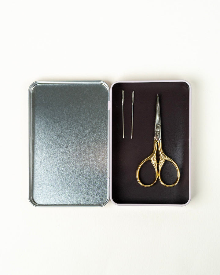 Magnetic Tin Box for Embroidery and Crafting