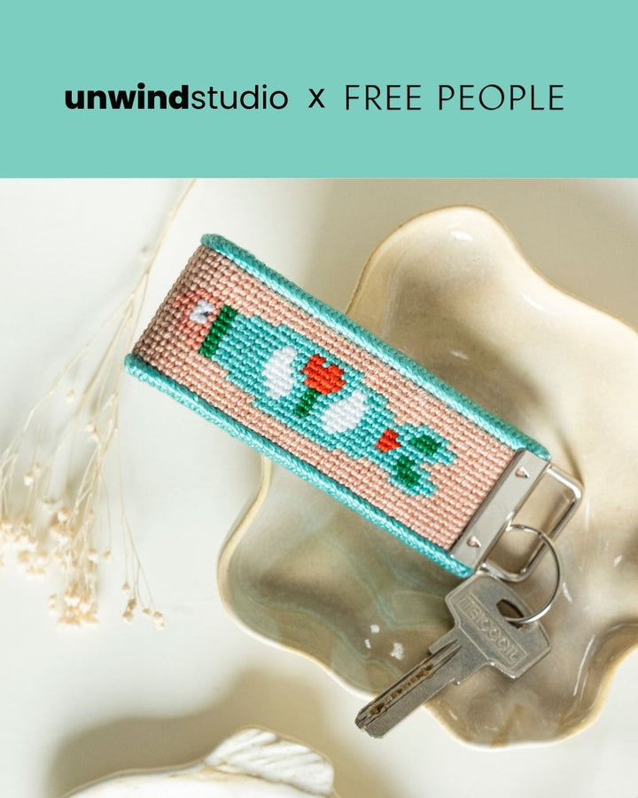 Schlüsselanhänger-Stickset mit portugiesischer Sardine x Free People