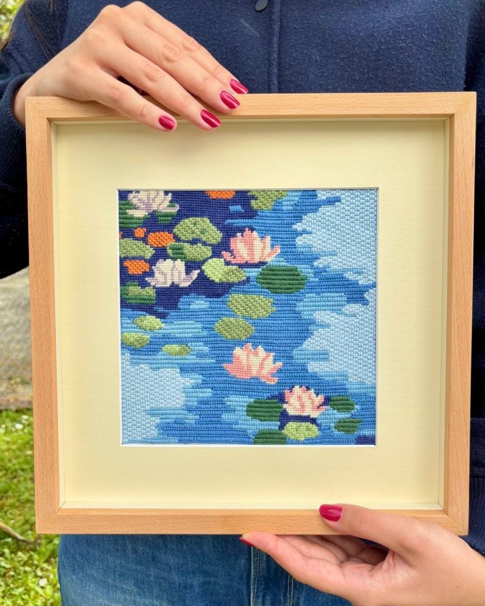 Claude Monet "Water Lilies" Needlepoint Kit