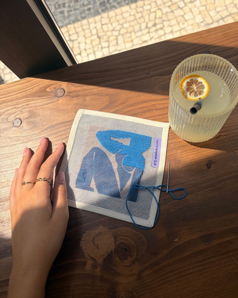 Henri Matisse “Woman in Blue” Coaster Needlepoint Kit