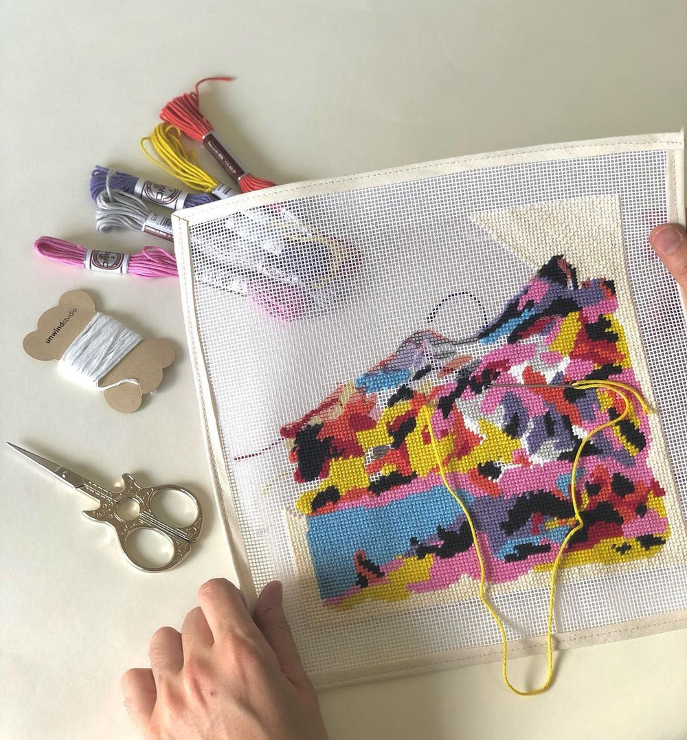 "Ain't no mountain high enough" Needlepoint Kit by Unwind Studio