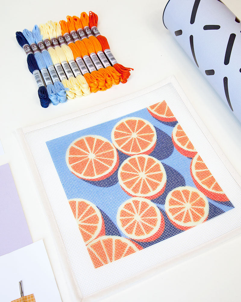 Agrumes Needlepoint Kit by Unwind Studio