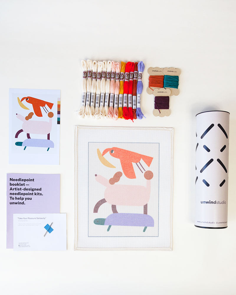 Animals Needlepoint Kit by Unwind Studio